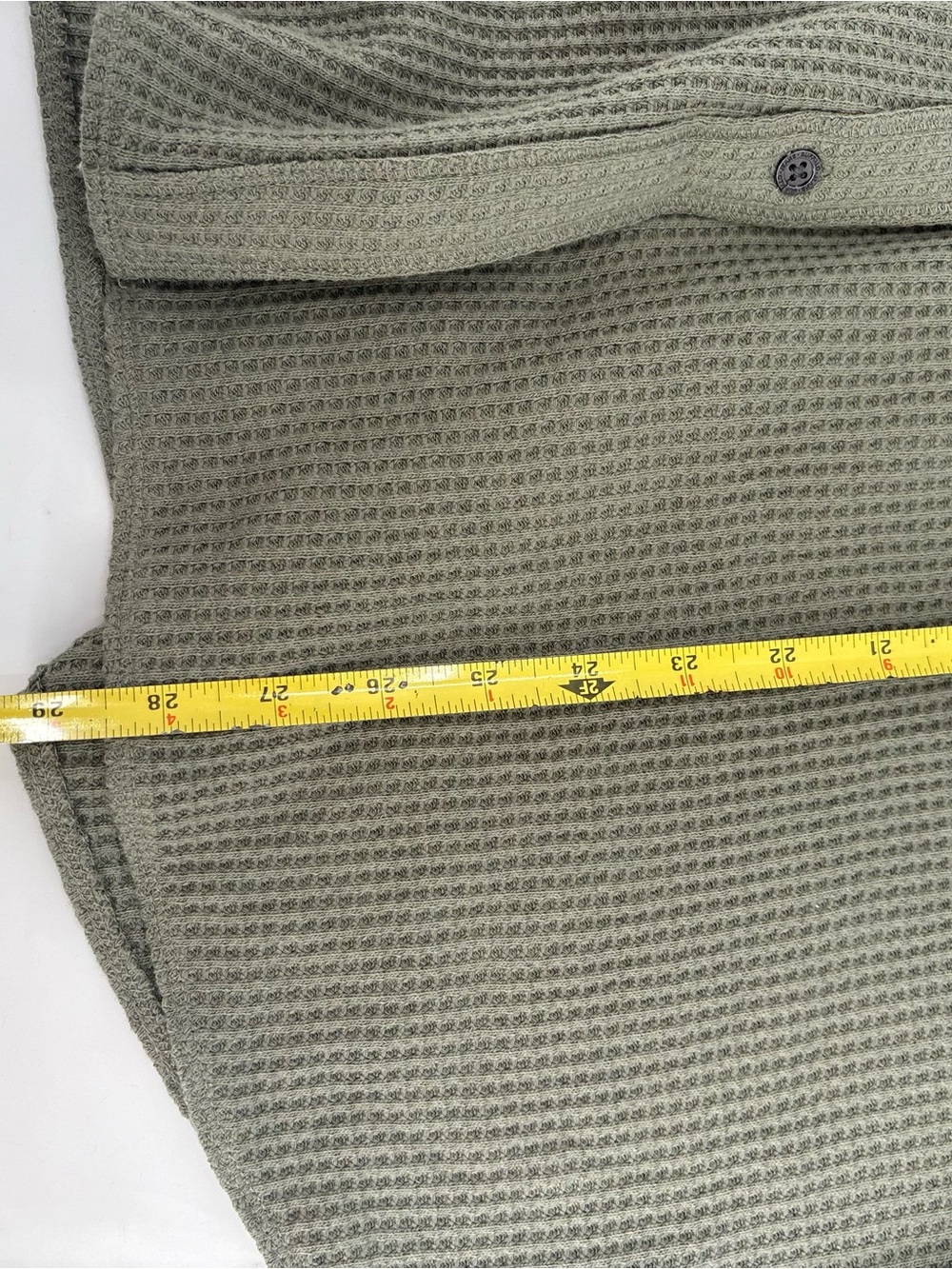 Brixton Olive Waffle-Knit Button Shirt - Picture 5 of 6
